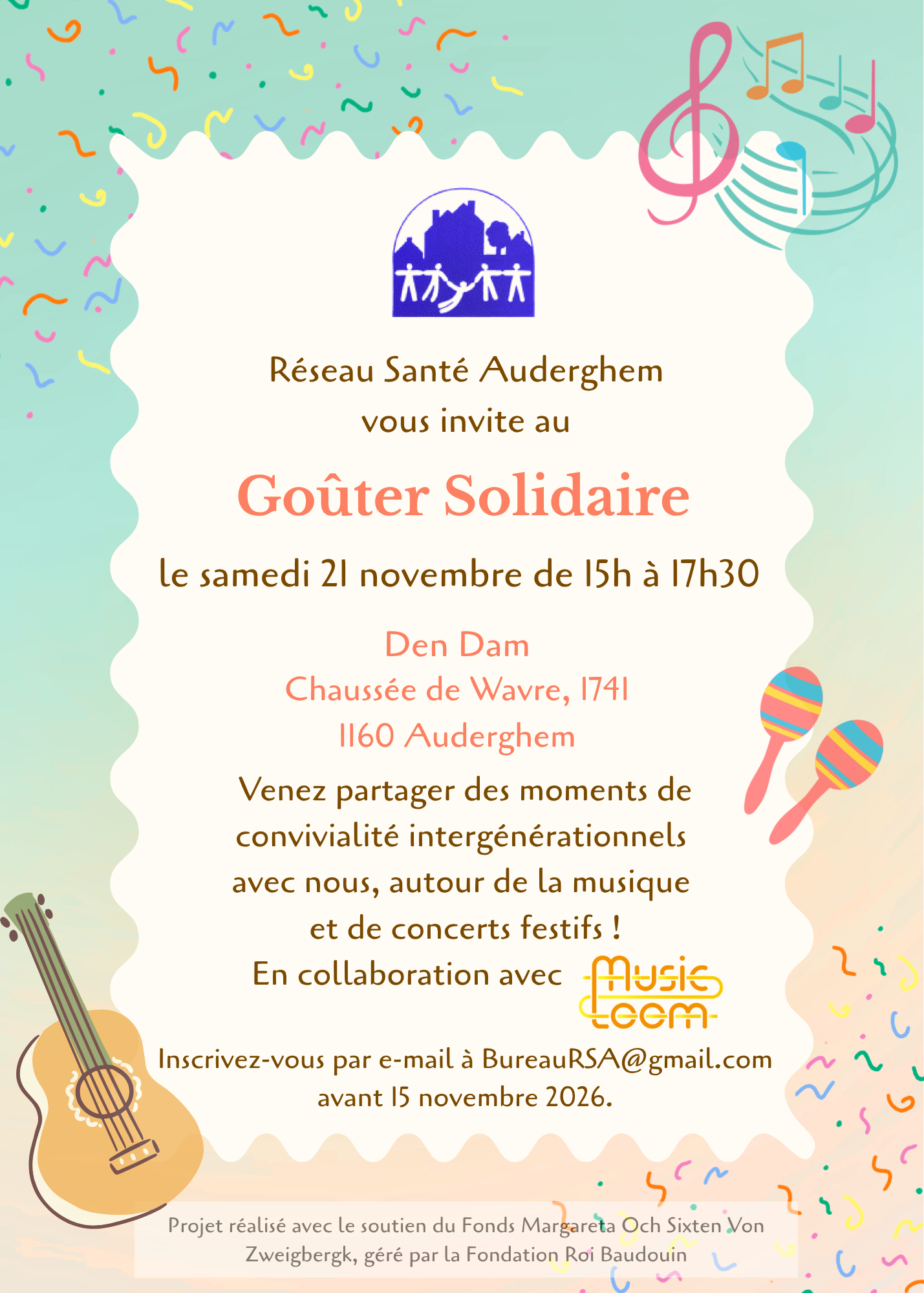 Affiche Goûter Solidaire 2026
